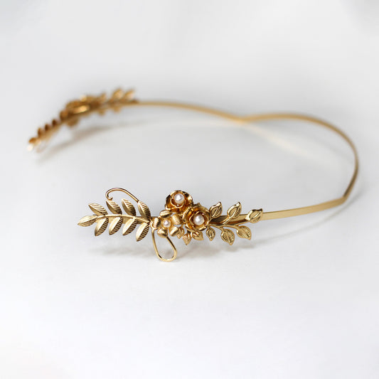 Amber Blooming Flower Goddess Crown