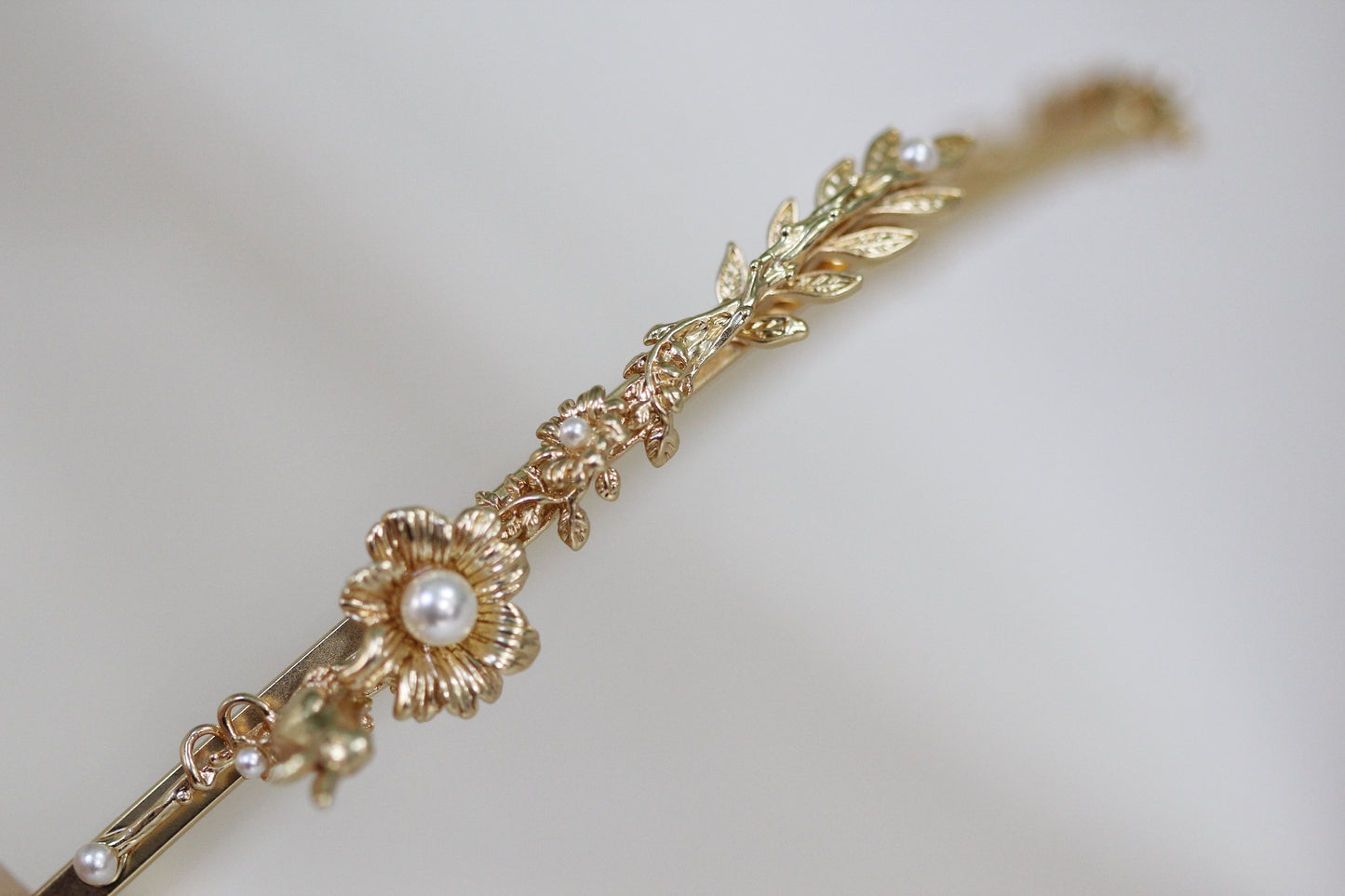 Pearl Floral Goddess Crown