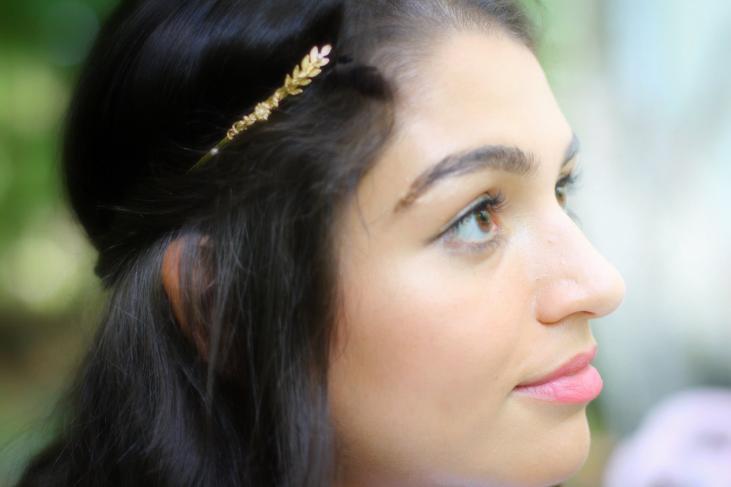 Pearl Floral Goddess Crown