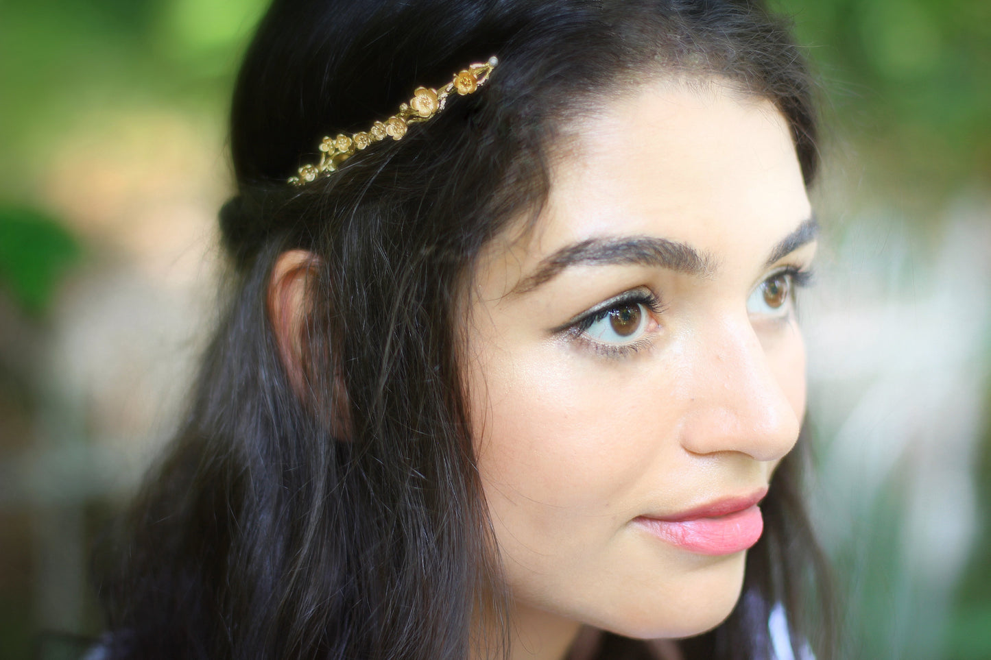 Cherry Blossom Floral Goddess Crown