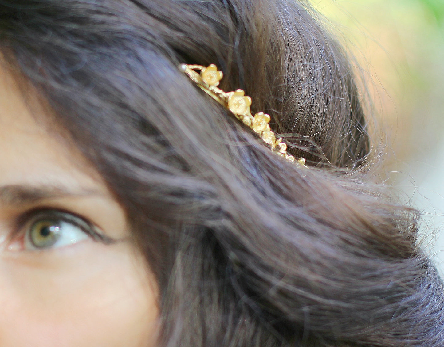 Cherry Blossom Floral Goddess Crown